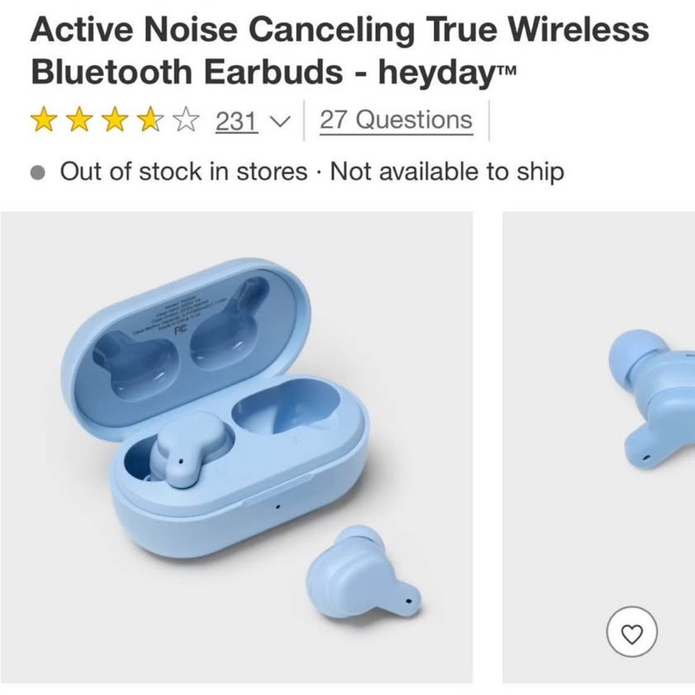heyday Light Blue True Wireless Earbuds